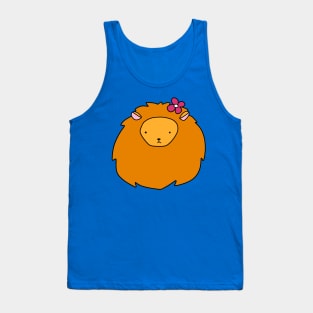 Flower Lion Face Tank Top